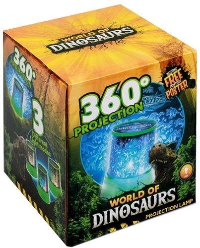 WORLD OF DINOSAURS Projektionslampe Dino 11,5x12,5cm Lampe