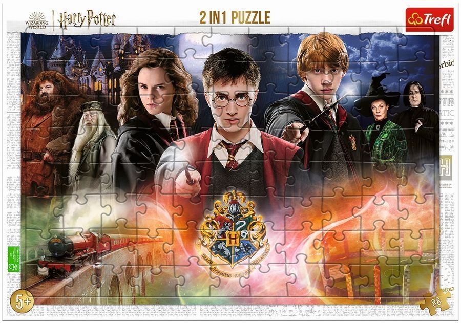 Harry Potter - Rahmenpuzzle XXL + Malvorlage
