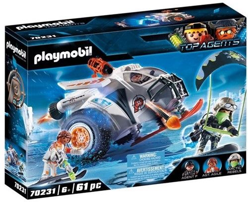 Playmobil Top Agents Snow Scooter 28x38cm