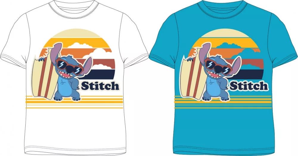 Disney Lilo und Stitch Kinder Kurzärmliges T-Shirt, Oberteil 98-128 cm
