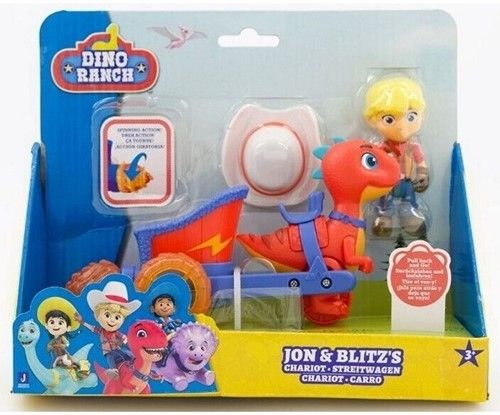 Dino Ranch Spielset Jon & Blitz's Steitwagen 18x21,5cm