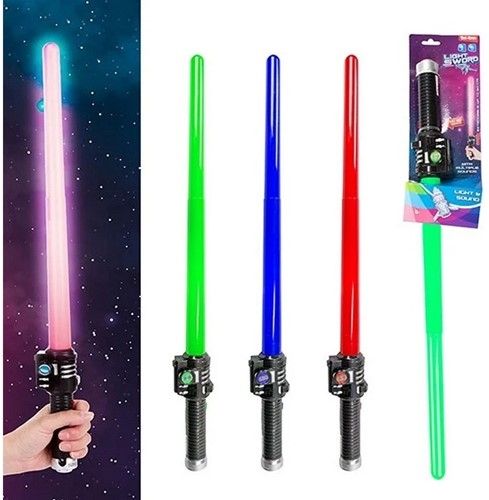 MädchenFUN Lichtschwert Ultra ausziehbar mit Licht und Sound 3-fach sortiert 60cm