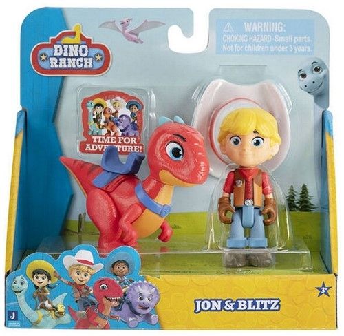 Jazwares Dino Ranch Figuren Set 2-Pack Jon & Blitz 16x16cm Jazwares Dino Ranch Figuren Set 2-Pack Jon & Blitz 16x16cm