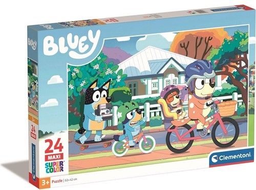 Clementoni Supercolor Puzzle Maxi 24 Teile, Blau 27x40cm