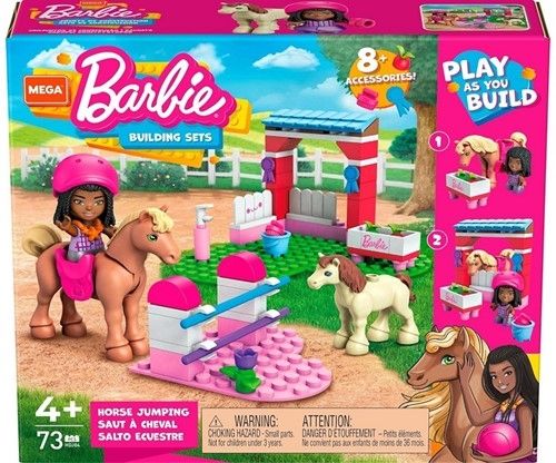 Mega Barbie Building set Horse Jumping 73pcs. 4+ Mega Barbie Building set Horse Jumping 73pcs. 4+