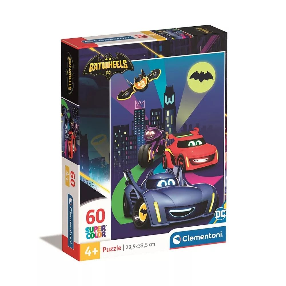 Batman Batwheels 60-tlg. Clementoni Puzzle Cars lightning McQueen