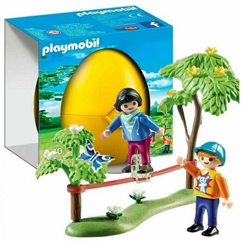 Playmobil Gelbe Eierkinder mit Slackline 13x13cm