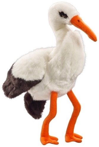 Bauer Blick Fänger Glitter Plüsch Storch 25cm