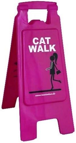 Flurschild "Cat Walk" 27x62cm