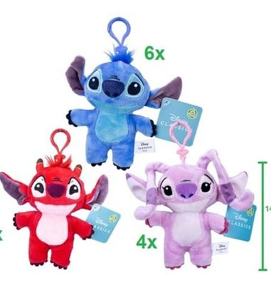 Disney Lilo & Stitch 2D Plusch Bagclip 14cm Disney Lilo & Stitch 2D Plusch Bagclip 14cm