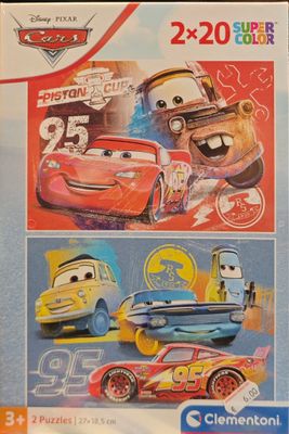 Clementoni Disney Cars Kinder Puzzle 2 x 20 Teile - Disney Puzzle 27 x 19 cm