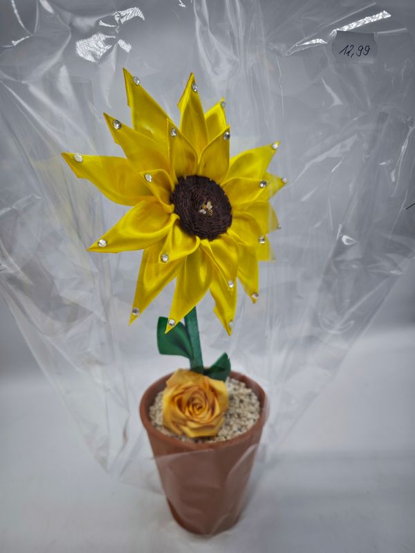 Handgefertigter stifthalter sonnenblume Gelb Handgefertigter stifthalter sonnenblume Gelb