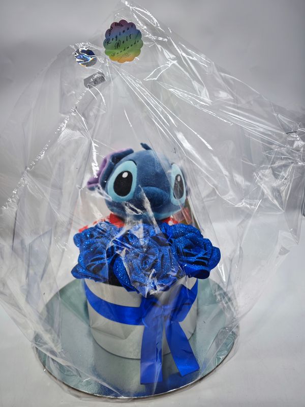 Handgemachter Blumenstrauß blau Glitzer und Disney stitch stitch Blumenstrauß Handgemachter Blumenstrauß blau Glitzer und Disney stitch stitch Blumenstrauß