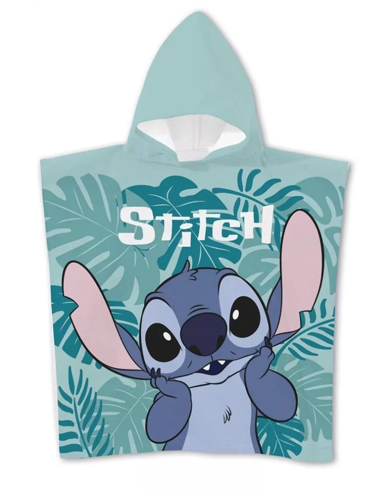 Disney Lilo und Stitch Leaf Strandhandtuch Poncho 55x110 cm (Schnelltrocknend)