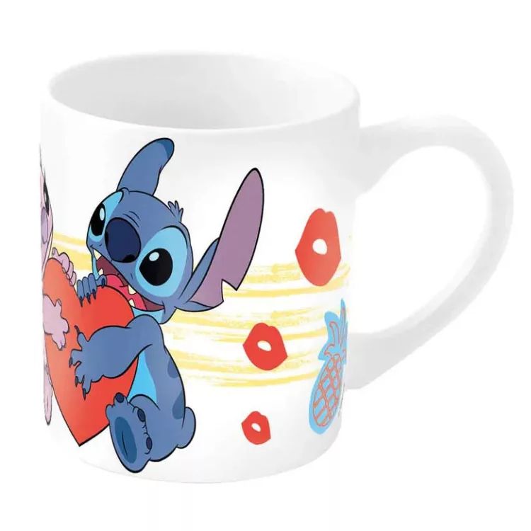 Disney Lilo und Stitch Heart Porzellanbecher 235 ml (8 oz) In Geschenkbox