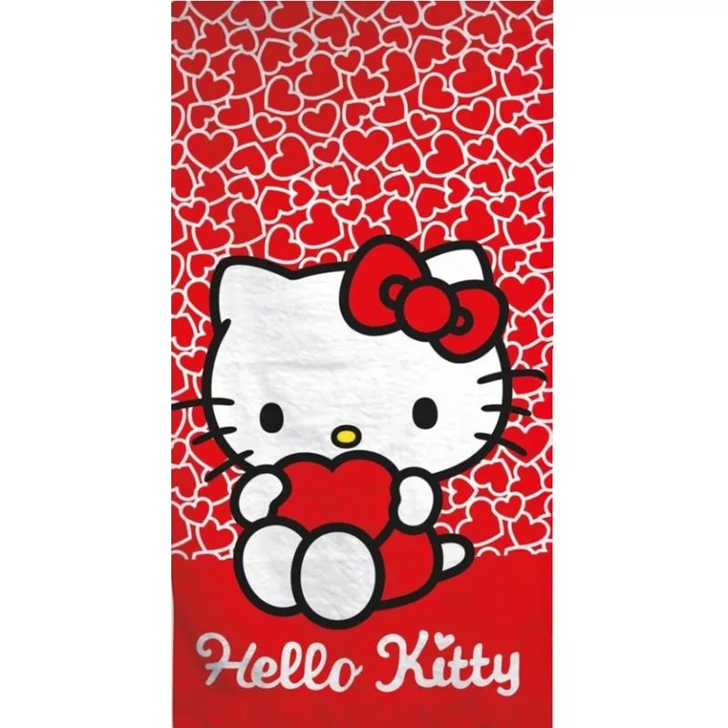 Hello Kitty Hearts Badehandtuch, Strandtuch 70*140cm (Schnelltrocknend) Hello Kitty Hearts Badehandtuch, Strandtuch 70*140cm (Schnelltrocknend)