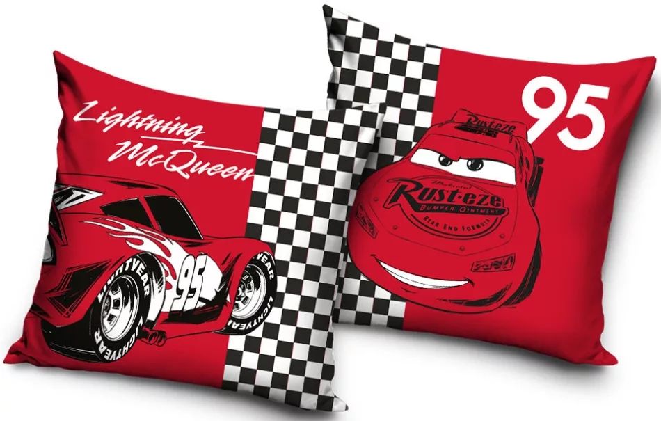 Disney Cars Samt Kissenbezug 40x40 cm