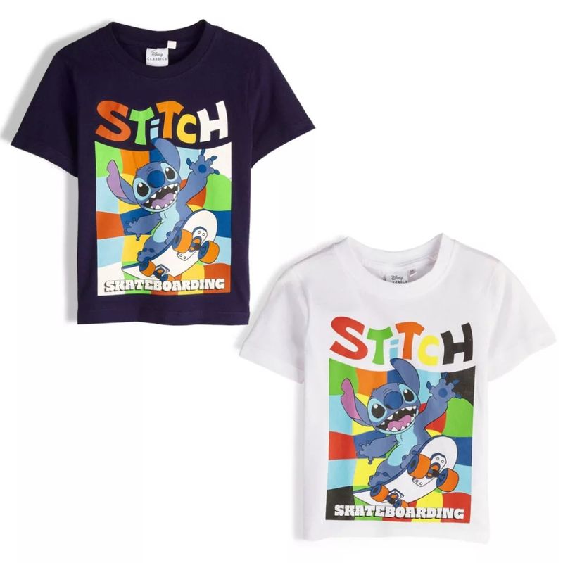 Disney Lilo und Stitch Skateboarding Kinder T-Shirt, Oberteil 4-10 Jahre Disney Lilo und Stitch Skateboarding Kinder T-Shirt, Oberteil 4-10 Jahre