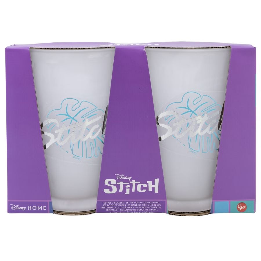 Stitch - 2 Stück Casual Gläser-Set - 490 Ml