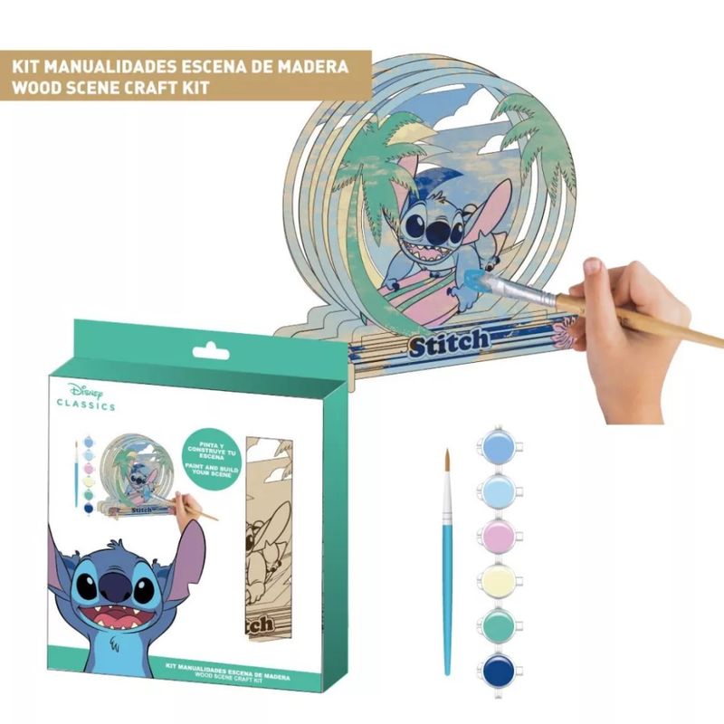 Disney Lilo und Stitch Palm bemalbares Holzbild