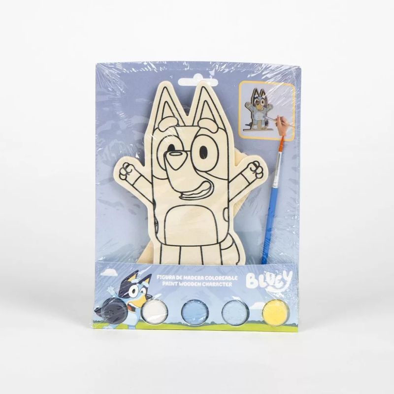 Bluey Fun bemalbare Holzfigur