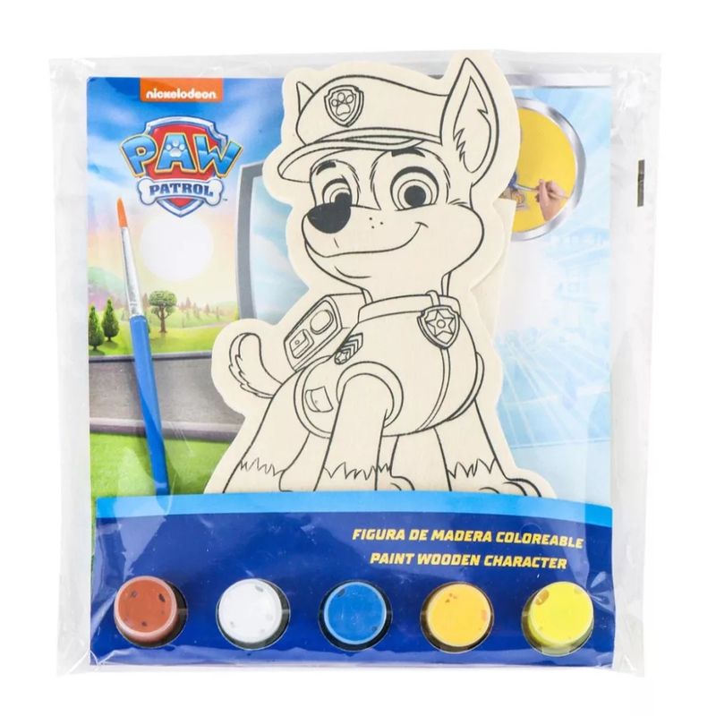 Paw Patrol Chase bemalbare Holzfigur