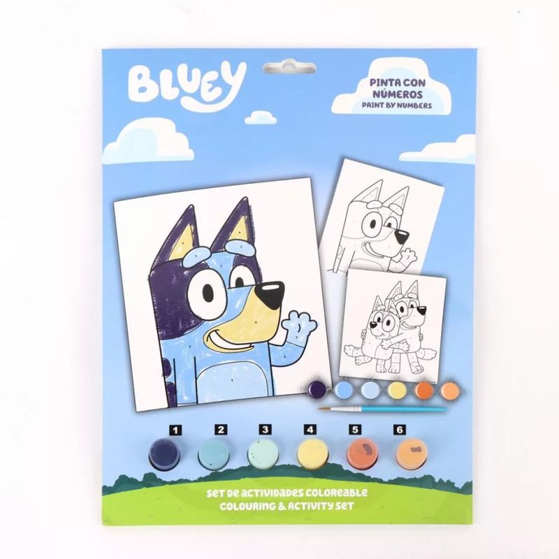 Bluey To Wave Malset nach Zahlen