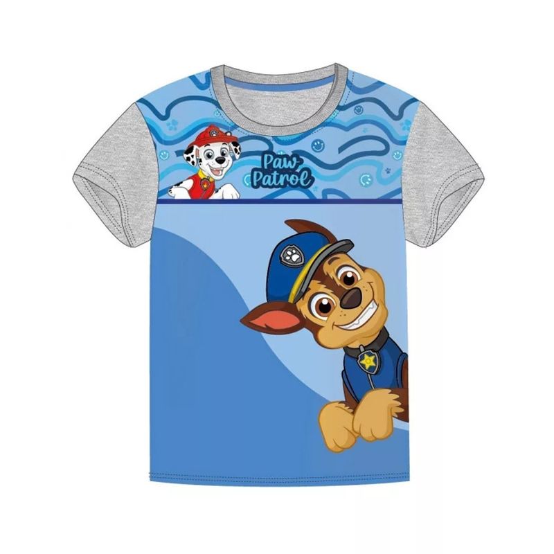Paw Patrol Smile Blue Smile Grau Kinder Kurzarm-T-Shirt,