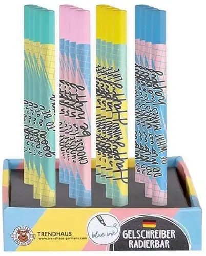 Trendhaus Alles für die Schule - Gelschreiber mit Radierer 15cm