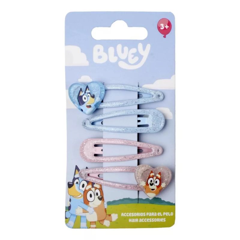 Bluey Heart Haarklammer Set 4 Stk Bluey Heart Haarklammer Set 4 Stk