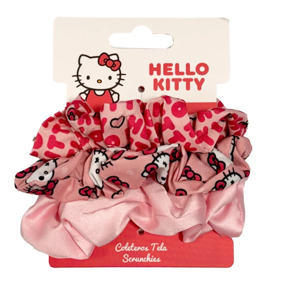 Hello Kitty Scrunchie Haargummi-Set 3 Stk.