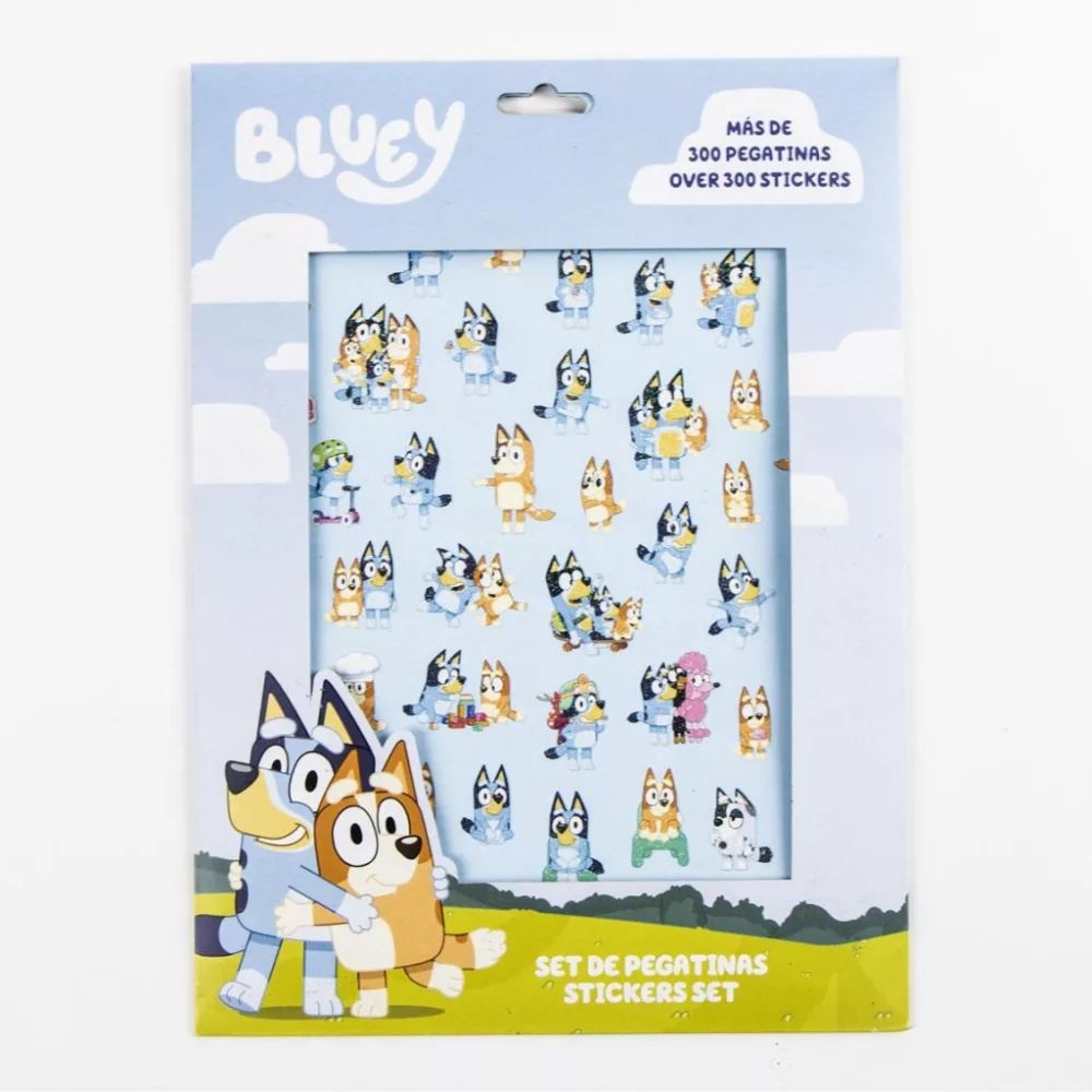 Bluey Summer Aufkleber-Set 300 Stück