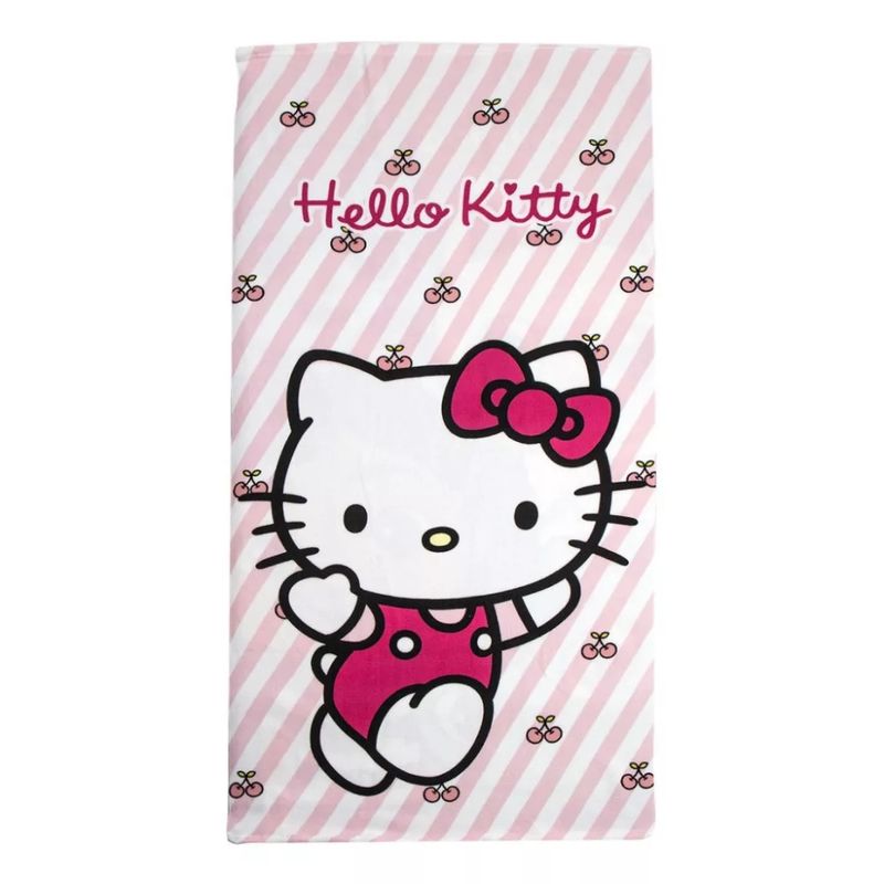 Hello Kitty Cherry Badetuch, Strandtuch 70x140cm (Schnelltrocknend) Hello Kitty Cherry Badetuch, Strandtuch 70x140cm (Schnelltrocknend)