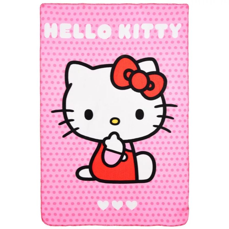 Hello Kitty Adorable Fleece-Decke 100x150cm Hello Kitty Adorable Fleece-Decke 100x150cm