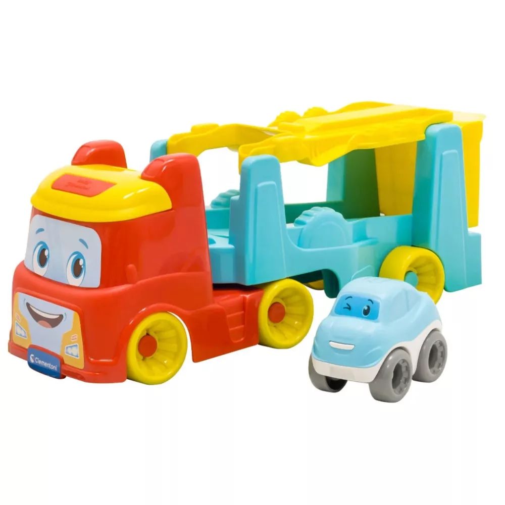 Fahrzeug Team Bunter Flip-Auto-Transporter 2 in 1 Clementoni