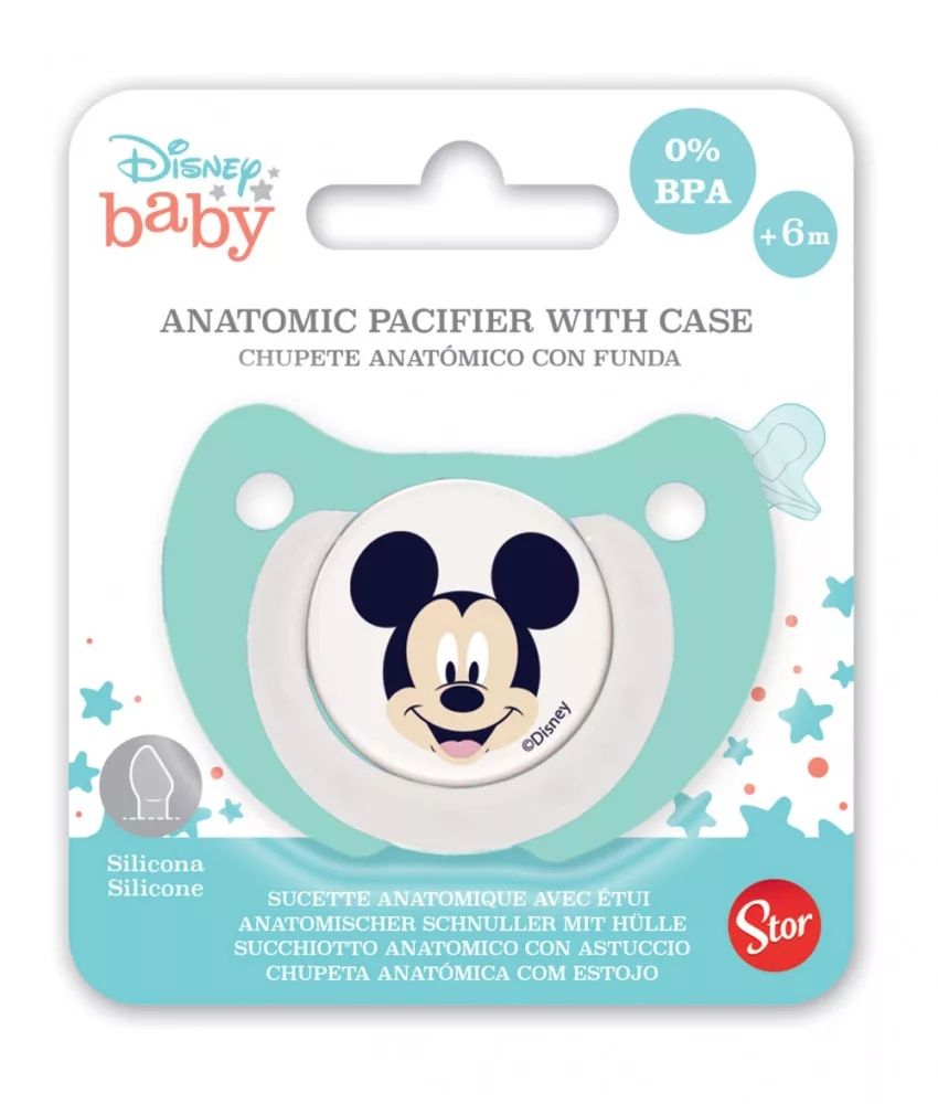 Disney Mickey Baby Schnuller mit Spiel- und Schlafoptionen mit Etui