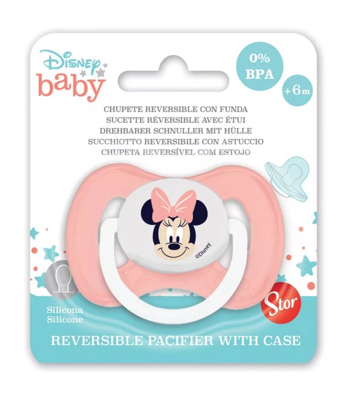 Disney Minnie Wendbarer Baby Schnuller mit Hülle