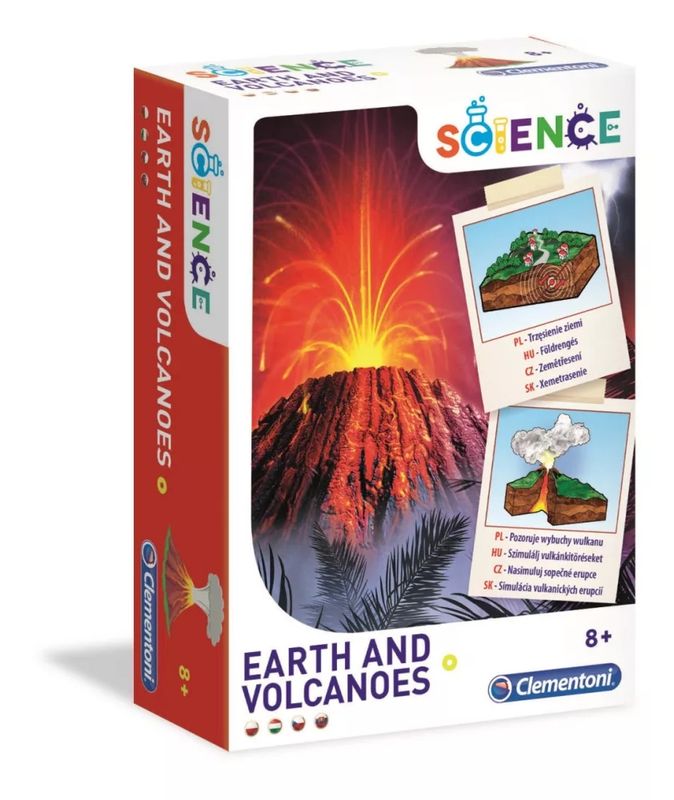 Farbe Experiment Erde und Vulkane Wissenschafts-Set Clementoni