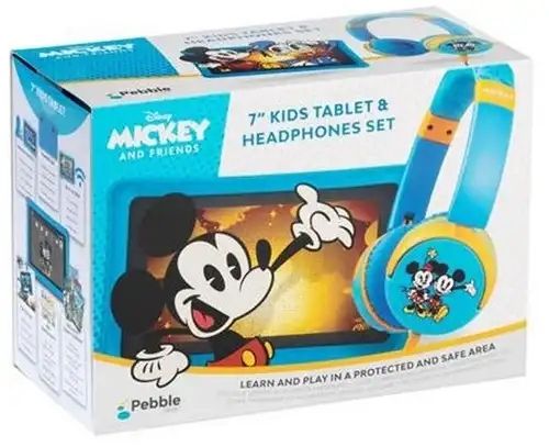 Pebble Gear Disney Mickey and Friends 7 Zoll Kinder-Tablet + Kopfhörer + 500 Spiele + Apps 18x25,5cm (UK, DE, FR, ES, IT)