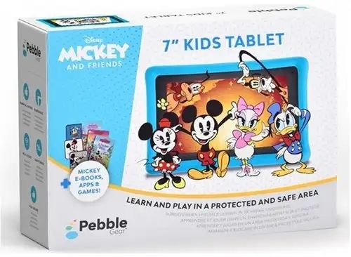 Pebble Gear Disney Mickey and Friends 7 Zoll Kinder-Tablet + 500 Spiele + Apps 17x24cm (UK, DE, FR, ES, IT)