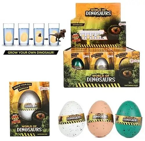 WORLD OF DINOSAURS Wachstumsei Dinosaurier WORLD OF DINOSAURS Wachstumsei Dinosaurier