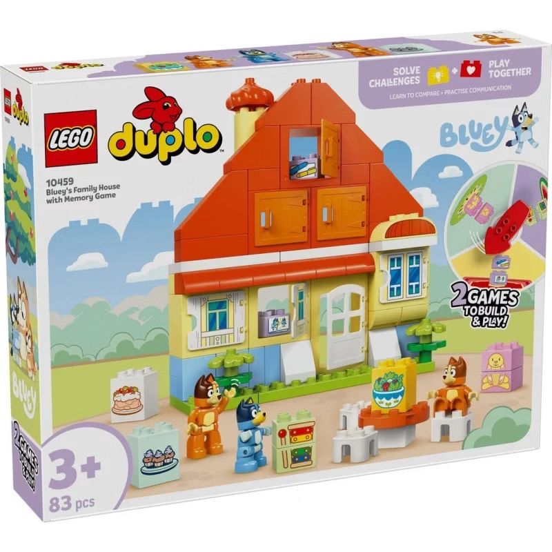 LEGO® DUPLO® Bluey 10459 - Blueys Familienhaus mit Memory-Spiel (83 Teile) LEGO® DUPLO® Bluey 10459 - Blueys Familienhaus mit Memory-Spiel (83 Teile)
