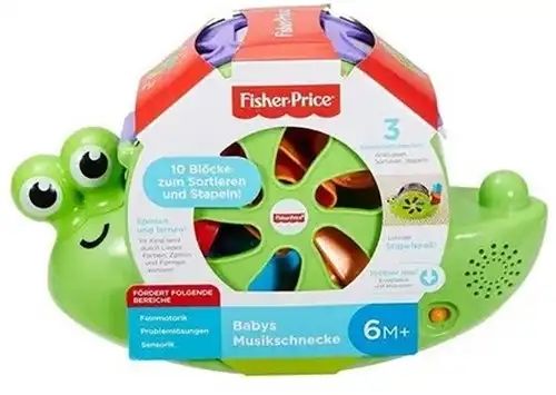 Fisher-Price Interaktives Spielzeug Baby-Musical Schnecke mit Sound 19x30cm (Sprache: Deutsch) Fisher-Price Interaktives Spielzeug Baby-Musical Schnecke mit Sound 19x30cm (Sprache: Deutsch)