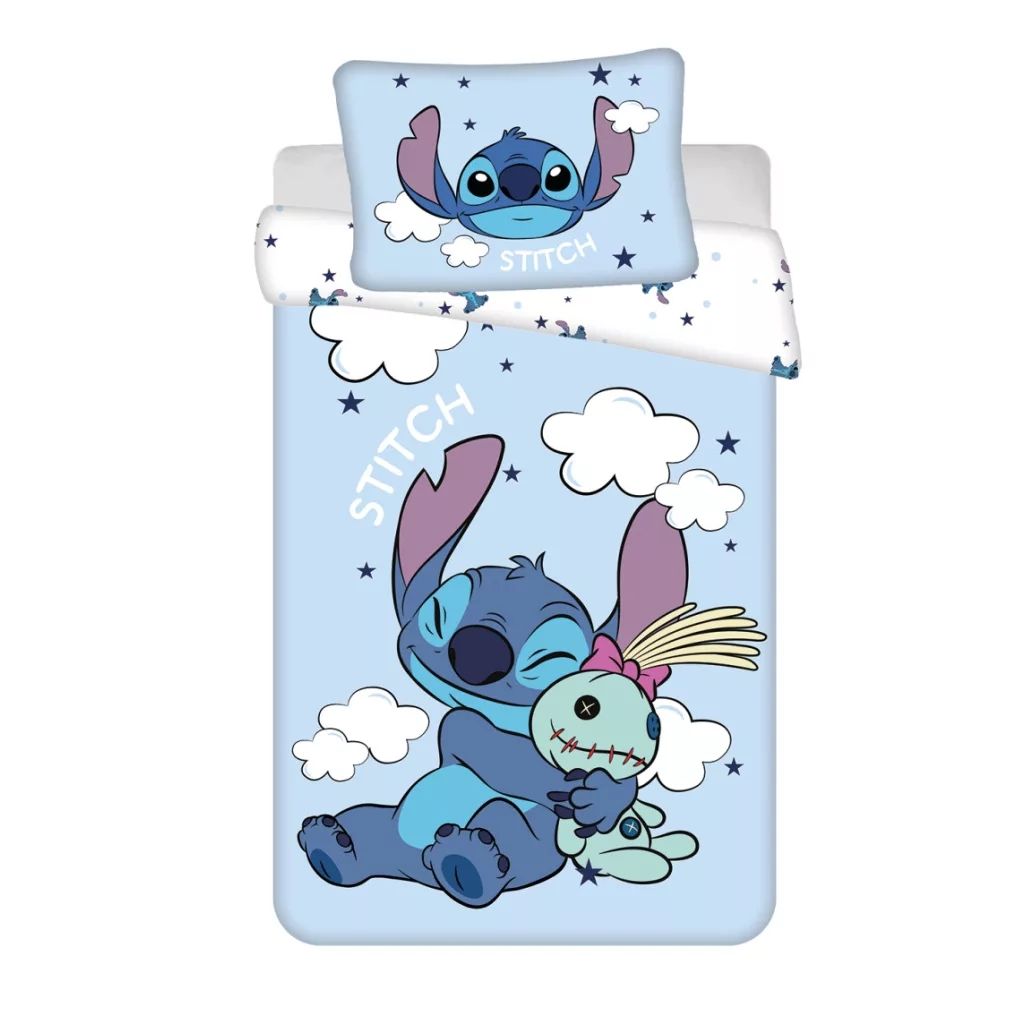 Disney Lilo und Stitch Clouds Kinderbettwäsche 100×135 cm, 40×60 cm