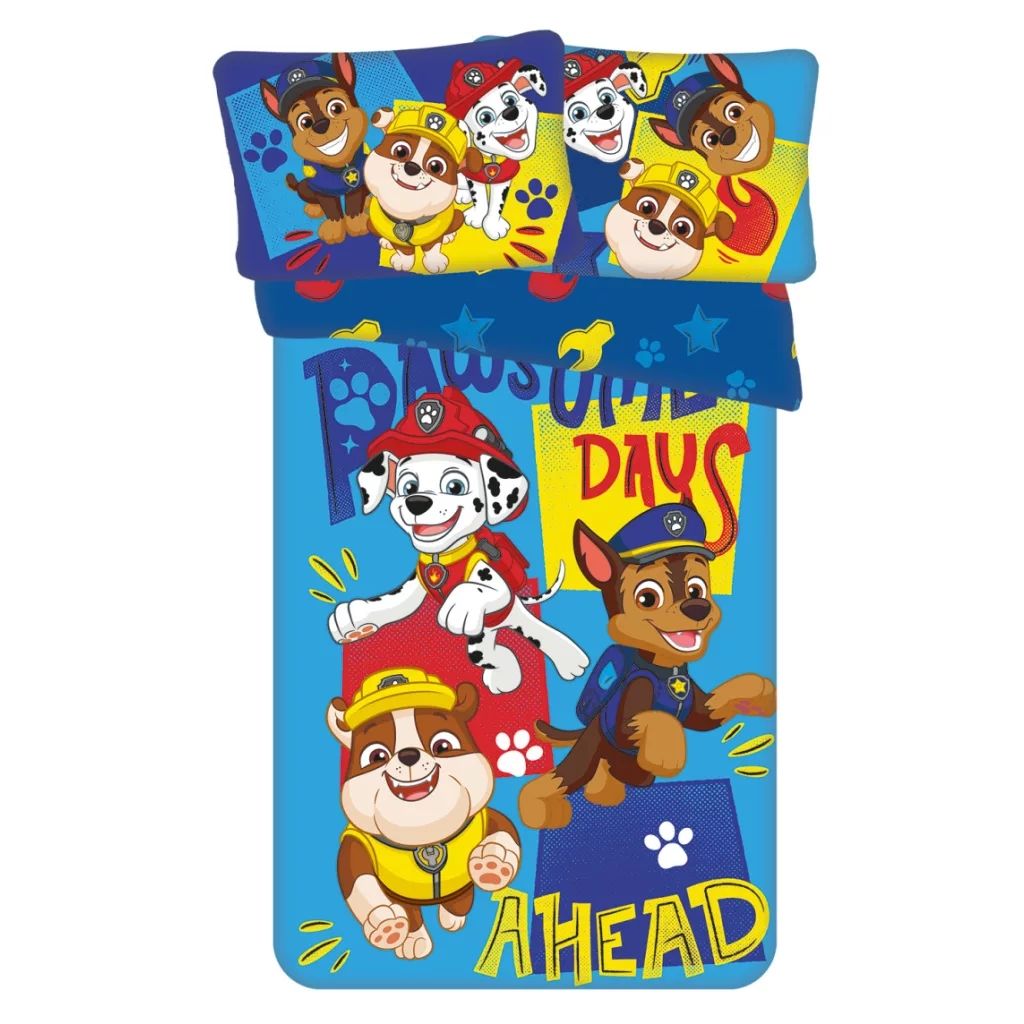 Paw Patrol Days Ahead Kinderbettwäschebezug 100×135cm, 40×60 cm