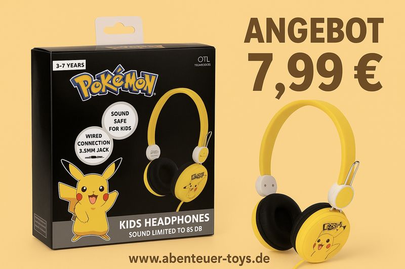 Pokemon Kids Stereo Headphones 18x16x6,5cm