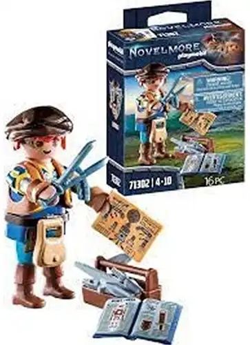 PLAYMOBIL Novelmore Dario mit Werkzeug 9x12cm PLAYMOBIL Novelmore Dario mit Werkzeug 9x12cm
