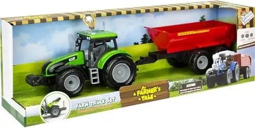 Traktor Farmer's Tale Farm Truck Set + Licht & Sound 4-fach sortiert 16x47cm Traktor Farmer's Tale Farm Truck Set + Licht & Sound 4-fach sortiert 16x47cm