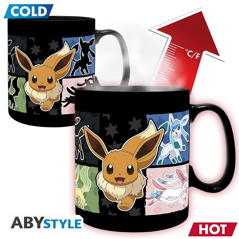 POKEMON - Mug Heat Change - 460 ml - Eevee - cardboard box