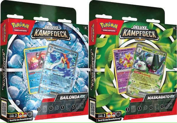Pokemon PKM Deluxe Kampfdeck DE Bailonda & Maskagato - EVT 01. September 2023